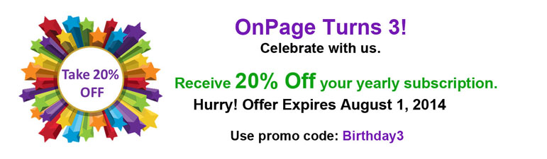 OnPage turns 3 august 1 225